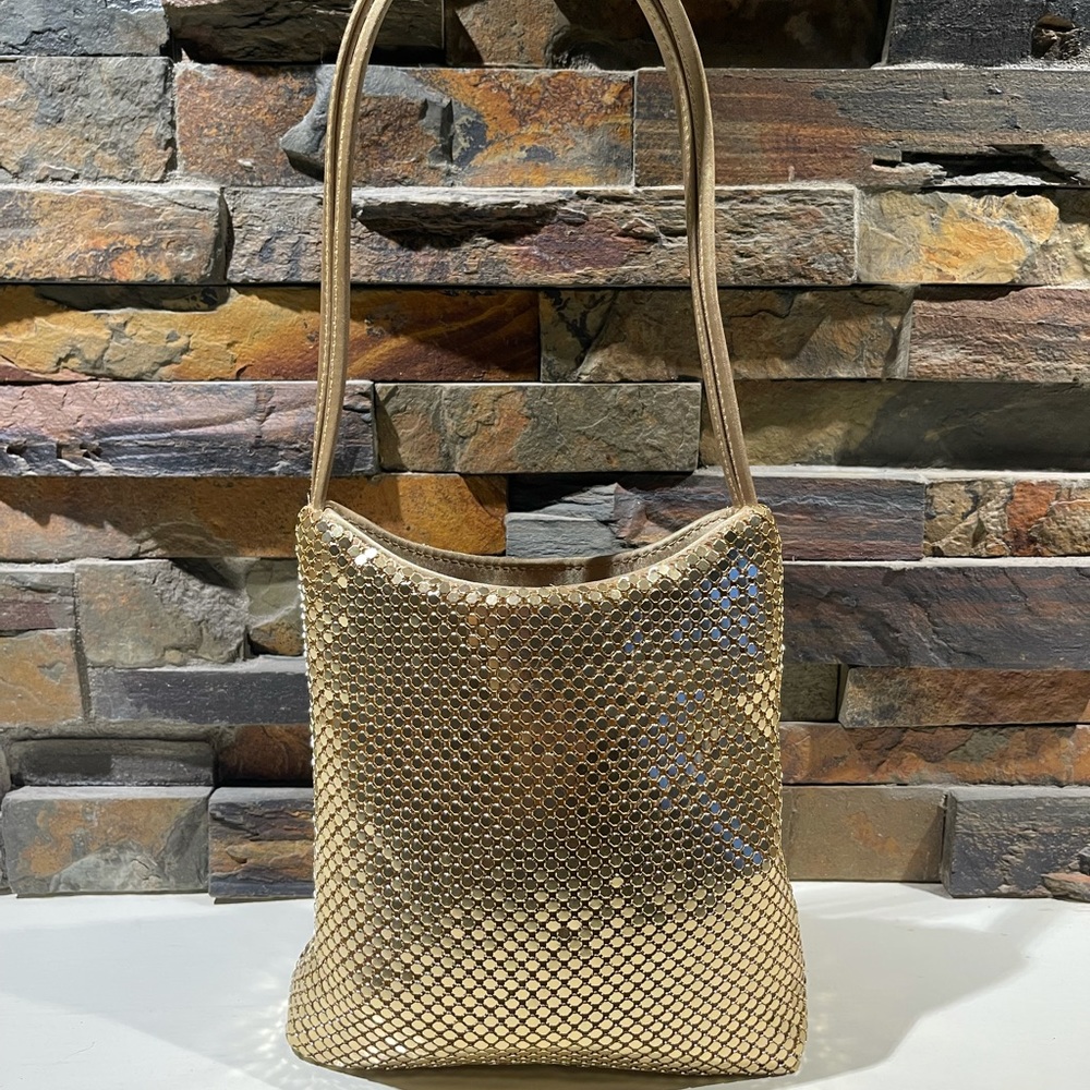 Women’s gold evening bag